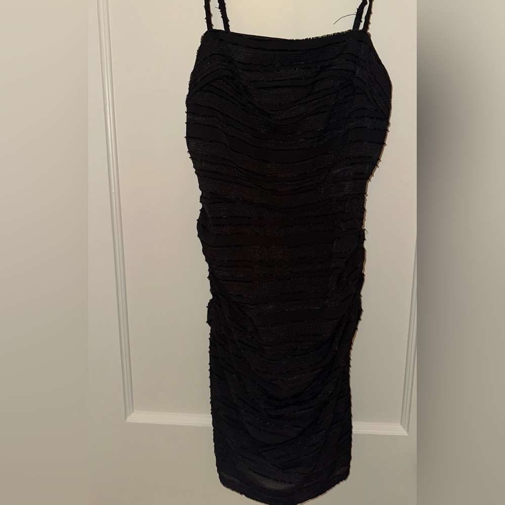 Black mini dress
